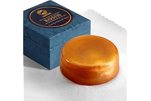 Fansjoy Resina Violin, Colofonia Natural con Estuche, para Violín, Viola y Violonchelo Arcos