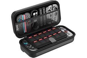 HEYSTOP Étui pour Nintendo Switch 2 Accessoires 2025 Dernier Modèle Protection Housse de Transport Rigide Portable Pochette de Transport pour Nintendo Switch 2 - Intérieur Doux et Poche Filet