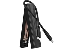 SABRENT Carcasa M.2 NVMe PCIe y SATA USB 3.2 Tipo-C 10Gbps Llave M y M/B, 2230/2242/2260/2280 Crucial P3, 990 Pro, WD, Ideal para Editores de Videos y Gamers, Compatible Mac, Windows y Linux [EC-SNVE]