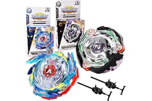 MIOTLSY Burst Starter Trottola(2 Pezzi), Trottole da Combattimento Set Gyro Toy con Arena Toy Miglior Regalo Creativo