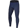 PowerLayer Men's Running Workout Thermal Compression Base Layer Leggings Tights