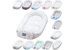 BELLOCHI GROWING IN STYLE Bellochi Riduttore Lettino per Neonato Riduttore per Culla - Antisoffoco 100% Cotone - Cuscino Riduttore Cocoon a Baby Baby Nest - 90 x 60 cm - Apanatschi