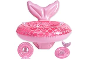 NICECONE Baby Swim Ring - Inflatable Pool Float with Soft Seat for 6-36 Months (Up to 12kg), 55-57cm Outer Diameter, Safe Swim Training Aid for Toddlers 1-5 Years