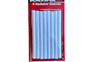 QUAILITAS Radiator Pipe Covers Sleeves [Pack of 8] – 15mm White Radiator Sleeves for Covering The Radiator Pipes, PVC, Heat-Resistant & Durable – Plumbing Accessories