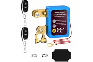 Wattive Coupe Circuit Batterie 12V Télécommande, 240A Coupe Circuit Voiture Moto Anti-vol Disjoncteur de Batterie Interrupteur D'arrêt Automatique pour Voiture, RV, ATV, Camion, Bateau