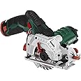 Parkside Battery Hand Circular Saw LED PHKSA 12 A1 Circular Saw (12 V Lithium-ion, 85 mm Diameter, 2 Ah) Cutting Depth and Cutting Angle infinitely Adjustable - dust Extraction