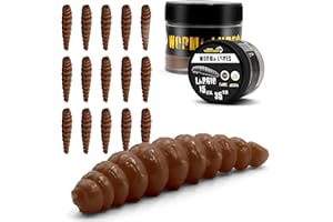 Troutlook Worma Lures - Largio Forellengummi, 15 Stück, Ideal für Forellen