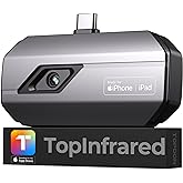 TOPDON TC002C Thermal Imaging Camera for iPhone15/16 Series, 256 x 192 IR Resolution, -20°C to 550°C Temperature Range, 25Hz 
