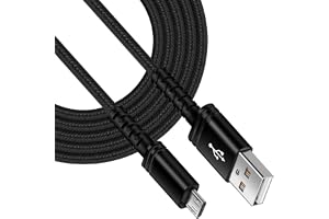 [1Pack-1.8M] Micro USB to USB A Cable Android Chargers, Fast Charging Long | Droid Micro Phone Braided Power Cord for Galaxy J7 J3 J8 S7 S6 S5 S4, PS4, Kindle Fire 7 8 10, Android Chords