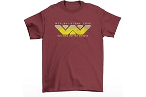 JONNY COTTON Weyland Yutani Corp, Mens Regular Fit Movie Themed T-Shirt, Made from Organic Cotton