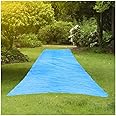 RESILIA - Super Slip Lawn Water Slide XXL, 30 Feet Long x 8 Feet Wide, for Adults and Teens, Powder Blue with Hold Steady Stakes