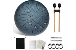 AEDCBAIDE Mini stalowy bęben językowy 15 cm 11 nut bęben językowy (niebieski)