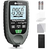 Neoteck Medidor de Espesor Digital de Revestimiento de Pintura Automotriz para Vehículos de Metal Base de Acero y Aluminio So