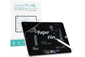 PYS 2 Stück Papier Schutzfolie iPad 7. 8. 9. Generation 10,2 Zoll 2021 2020 2019 Matt Papierfolie zum Zeichnen, Schreiben, Notizen, fühlt Sich an wie auf Papier
