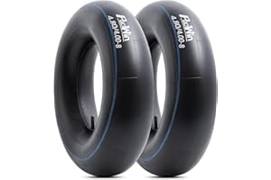 PaoWin 2-PCS 4.80/4.00-8 chambres à air de brouette 4.80 4.00 8 renforcé chambres à air compatible avec 4.80-8 4.00-8 pneus debrouette, tracteur, quad, remorque, tondeuse, chariot - Valve TR13