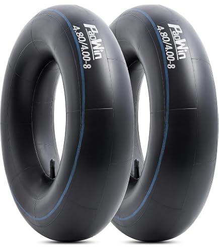 Lot De 2 Chambres à Air Pour Roue Brouette 4.80/4.00-8 - Valve Incurvée TR87