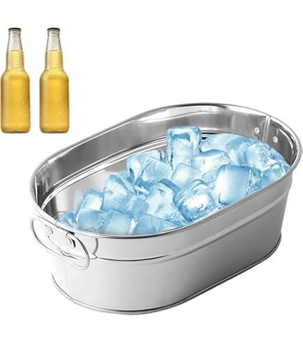 Bacinella In Zinco Per Bevande Fredde - Con Ghiaccio, 24 Litri - Foto 6