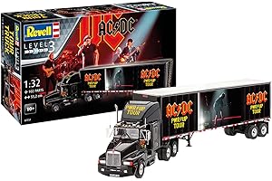 Revell Coffret cadeau 07731 AC/DC Tour Truck Power Up Échelle 1:32 Kit Maquette Plastique Non Construit avec Accessoires
