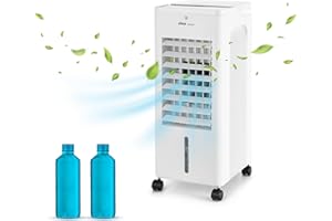Ufesa Nuuk+ Verdunstungskühler, 65W, Kühlfunktion, Ionisiert und Ventilator, 3 Geschwindigkeiten, 3 Modi, Touch Panel, 6L Tank, Timer 12h, waschbarer Filter, Fernbedienung