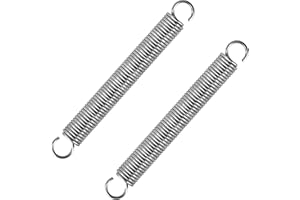 GUNGY Zugfedern mit Haken Edelstahl Spannfeder Zugfeder 100mm Außendurchmesser 12mm Drahtdurchmesser 1,5mm Maximale Zugkraft 6kg 1,5x12x100mm 2 Stück