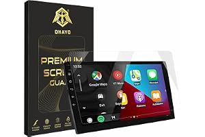 OHAYO Touch Screen Guard Compatible with 9 Inch Android Car Stereo | HD Clear Infotainment Display Protector | Navigation & Music System Screen Protection | Easy Install Kit Included