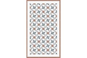 DobleUve Estudio Alfombra Vinílica Hidráulica 23 | Color Marrón | 120x200 cm | Alfombra Cocina Lavable Antideslizante | Alfombra Vinilica | Suelo Vinílico | Alfombra Vinilo Salón