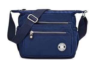 Wafybsre Borsa a Spalla Donna Tracolla in Nylon Impermeabile da Viaggio Crossbody Bag Waterproof