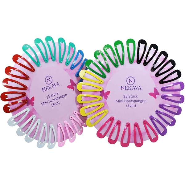 30 Stück Haarspangen Für Mädchen – Bunte Metall-Clips Mit Glitzer, Rutschfest