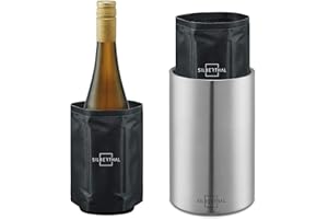 SILBERTHAL Enfriador de botellas de vino - Acero inoxidable - Cubiteras para botellas - Wine cooler