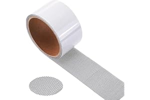 PANNGU Szara taśma do moskitiery, uniwersalna taśma do naprawy moskitiery, zasłona okienna naprawa moskitiery, tkanina z włókna szklanego, naprawa ekranu łatka przeciw komarom, owady i owady