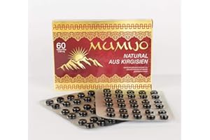 UNKURI GROßHANDEL Mymijo Natural AR373 "Mumijo", "Shilajit" Kirgisien 60 Tabletten für ayurvedische Anwendungen