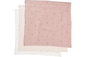 Vertbaudet Lot de 3 Langes en Gaze de Coton Nude imprimé TU