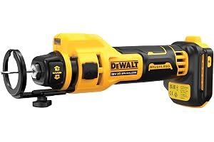 DEWALT DCE55N-XJ – borstlös avstängningssåg för XR 18V gips, 26 000 varv/min, LED-ljus, inkluderar 3,2 mm och 6,4 mm hylsor