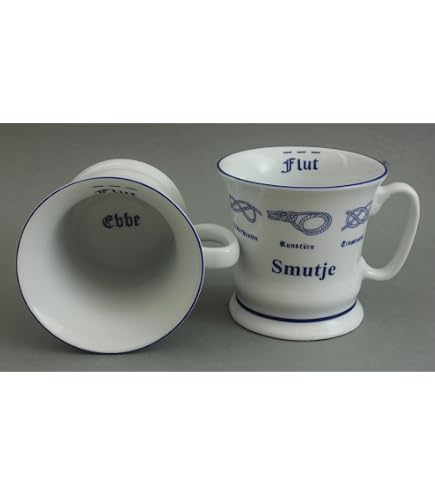 Buddel-Bini Oma’s Pott – Seemannsknoten-Tasse, 300 Ml, Spülmaschinengeeignet