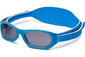 Kiddus Gafas de Sol Bebe 0-24 meses. Protección UV400. Gafas niña 1-2 años. Gafa sol niño 12 meses. Correa ajustable.