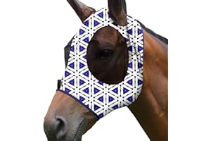 Harrison Howard Masque anti-mouches extensible super confortable, grand espace pour les yeux, protection UV, doux pour la peau avec respirabilité, prisme magique, taille complète