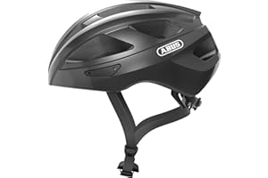 ABUS Macator Casco da ciclismo- casco sportivo per principianti - adatto anche a chi porta i capelli raccolti in una treccia - per uomo e donna