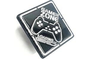 SNS COMPONENTS Strefa gracza ładowanie metalowa emalia przypinka do gry odznaka, Metal