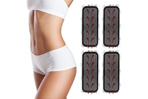 UNISOPH 4Pcs Replacement Gel Pads, Updated Electrodes Body Pads Gel Adhesive, Compatible with Slendertone