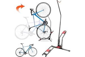 CUCESH Vertical Bike Stand Bicycle Floor Stand Freestanding Bike Storage Rack Portable Upright Bike Rack - Space Saving for Indoor Outdoor, Adjustable - Fit 20''-29'' Mountain/Road Bikes