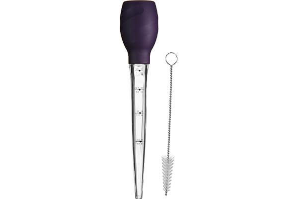 Premier Housewares 0804906 Zing Poire à Sauce en Silicone Violet