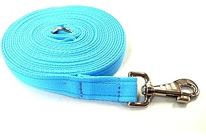 CHURCH PRODUCTS UK Longe de dressage pour cheval 9 m x 25 mm Bleu ciel