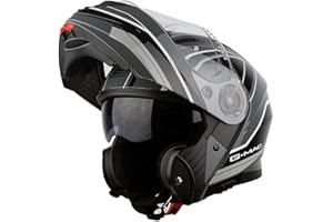 G-MAC Concept Evo Modular Flip Up Front Sun Visor ECE 2205 Approved Motorcycle Motorbike Helmet