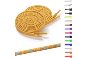 Shecret 2 Paia di Lacci Elastici per Scarpe, Piatti - Lacci Elastici Senza Nodo per Bambini e Adulti, Larghi 7 mm, Laccio in Gomma