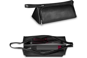 SITHON Torba Podróżna na Dyson Airwrap Styler i Suszarkę Supersonic, ze Sztucznej Skóry, z Kieszenią i Zawieszką (Pusta)