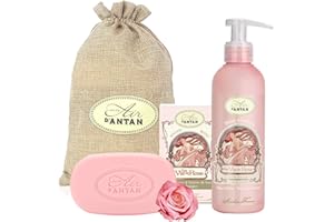 UN AIR D'ANTAN Coffret Cadeau Femme Made in France - Coffret Beauté Femme Duo Bain et Soin - Idee Cadeau Femme - Cadeau Anniversaire Femme - Cadeau Maman