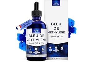 AVIDA · ZEN Bleu de Methylene Pur - 100ml Flacon Pipette - Bleu de Methylene Liquide - Solution aqueuse 1% - Qualité Pharmaceutique Premium USP - Fabriqué, Testé et Certifié en Allemagne