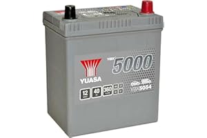 Yuasa YBX5054 12V 40Ah 340CCA Silver Maintenance Free High Performance Car Battery