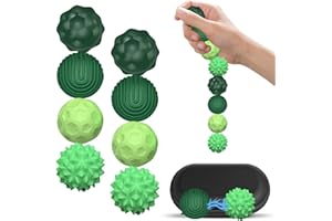 TOGETDREAM 8 Stück Magnetische Fidget Toys, Magnetkugeln Stressball Silikon, Magnetkugeln Stressball Silikon Sensorik Spielzeug für Stress für Angst Stressabbau, Haptische Dekompression