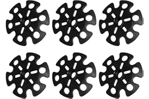 TENGEE 6 Stück Schneeteller für Wanderstöcke Universelle,Ersatz für Schneeschieber Tasche Schneeteller,Gummi Trekkingstock, Ersatz für Schneeschieber Gummi Trekkingstock Spitzen Schutz,für Wanderstöcke